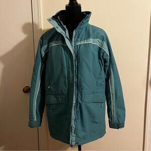 2-in-1 Turquoise Winter Coat